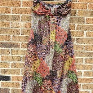 Strapless summer sun dress